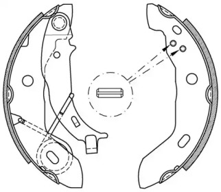 Комлект тормозных накладок OPEN PARTS BSA2161.00