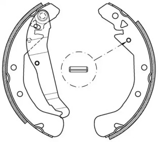 Комлект тормозных накладок OPEN PARTS BSA2162.00