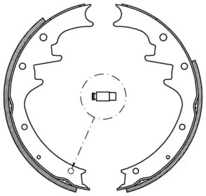 Комлект тормозных накладок OPEN PARTS BSA2163.00