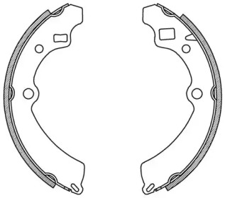 Комлект тормозных накладок OPEN PARTS BSA2164.00