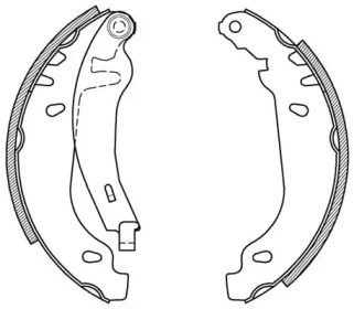 Комлект тормозных накладок OPEN PARTS BSA2165.00