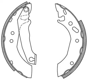 Комлект тормозных накладок OPEN PARTS BSA2166.00