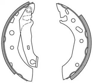 Комлект тормозных накладок OPEN PARTS BSA2167.00