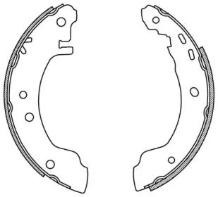 Комлект тормозных накладок OPEN PARTS BSA2168.00