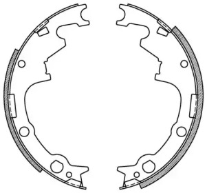 Комлект тормозных накладок OPEN PARTS BSA2169.00