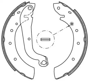 Комлект тормозных накладок OPEN PARTS BSA2172.00