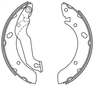 Комлект тормозных накладок OPEN PARTS BSA2174.00