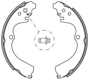 Комлект тормозных накладок OPEN PARTS BSA2177.00