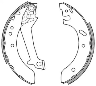 Комлект тормозных накладок OPEN PARTS BSA2179.00