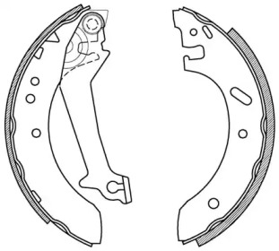 Комлект тормозных накладок OPEN PARTS BSA2180.00