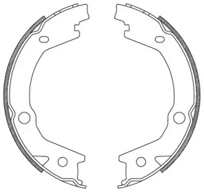 Комлект тормозных накладок OPEN PARTS BSA2182.00