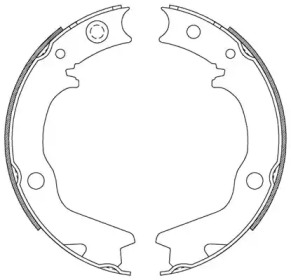 Комлект тормозных накладок OPEN PARTS BSA2185.00