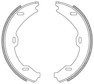 Комлект тормозных накладок OPEN PARTS BSA2188.00