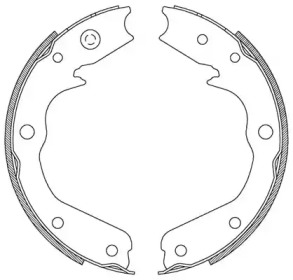 Комлект тормозных накладок OPEN PARTS BSA2191.00