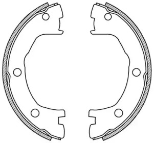 Комлект тормозных накладок OPEN PARTS BSA2194.00