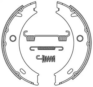 Комлект тормозных накладок OPEN PARTS BSA2196.00