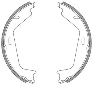 Комлект тормозных накладок OPEN PARTS BSA2205.00