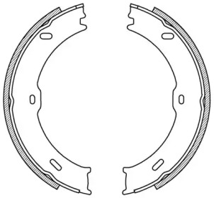 Комлект тормозных накладок OPEN PARTS BSA2217.00