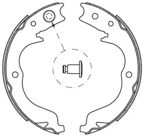 Комлект тормозных накладок OPEN PARTS BSA2219.00