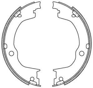 Комлект тормозных накладок OPEN PARTS BSA2220.00