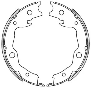 Комлект тормозных накладок OPEN PARTS BSA2223.00