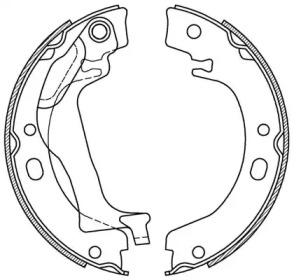 Комлект тормозных накладок OPEN PARTS BSA2224.00