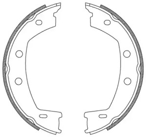 Комлект тормозных накладок OPEN PARTS BSA2226.00