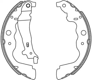 Комлект тормозных накладок OPEN PARTS BSA2229.00