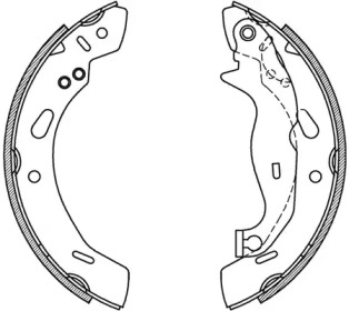 Комлект тормозных накладок OPEN PARTS BSA2231.00