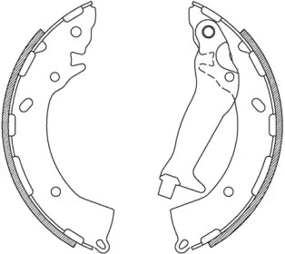 Комлект тормозных накладок OPEN PARTS BSA2234.00