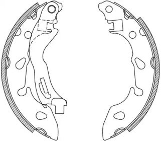 Комлект тормозных накладок OPEN PARTS BSA2235.00