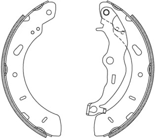 Комлект тормозных накладок OPEN PARTS BSA2237.00