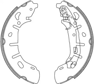 Комлект тормозных накладок OPEN PARTS BSA2240.00