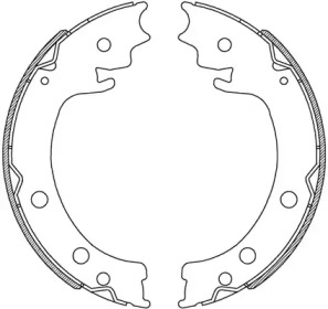 Комлект тормозных накладок OPEN PARTS BSA2241.00