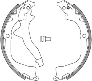 Комлект тормозных накладок OPEN PARTS BSA2242.00