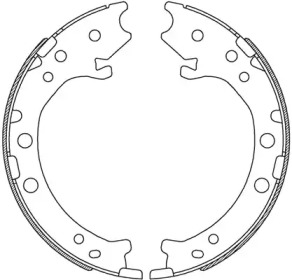 Комлект тормозных накладок OPEN PARTS BSA2243.00