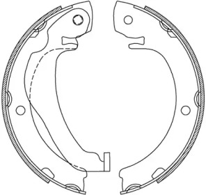 Комлект тормозных накладок OPEN PARTS BSA2245.00