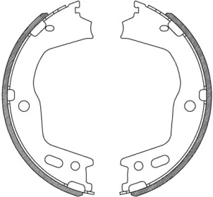 Комлект тормозных накладок OPEN PARTS BSA2248.00