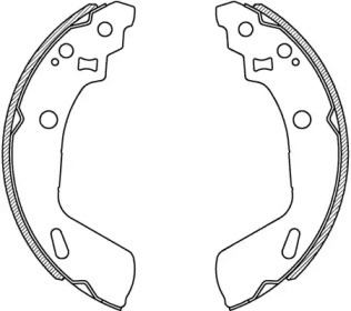 Комлект тормозных накладок OPEN PARTS BSA2249.00