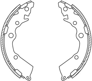 Комлект тормозных накладок OPEN PARTS BSA2251.00