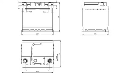 Аккумулятор OPEN PARTS BT050L1.00