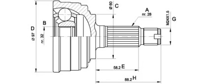 Шарнирный комплект OPEN PARTS CVJ5129.10