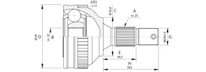 Шарнирный комплект OPEN PARTS CVJ5175.10