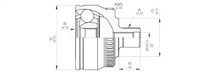 Шарнирный комплект OPEN PARTS CVJ5233.10