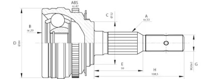 Шарнирный комплект OPEN PARTS CVJ5273.10