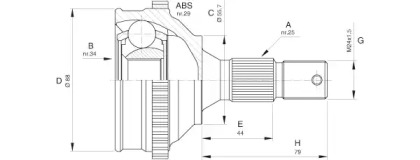 Шарнирный комплект OPEN PARTS CVJ5276.10