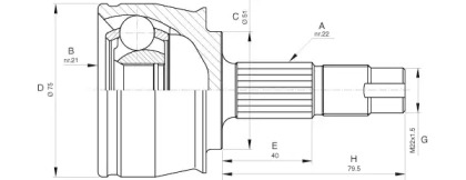 Шарнирный комплект OPEN PARTS CVJ5291.10