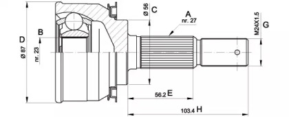 Шарнирный комплект OPEN PARTS CVJ5308.10