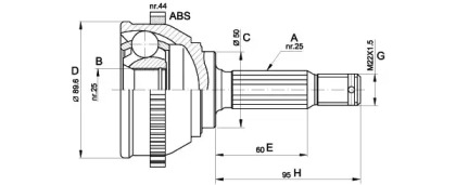  OPEN PARTS CVJ5357.10