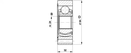 Шарнирный комплект OPEN PARTS CVJ5416.20